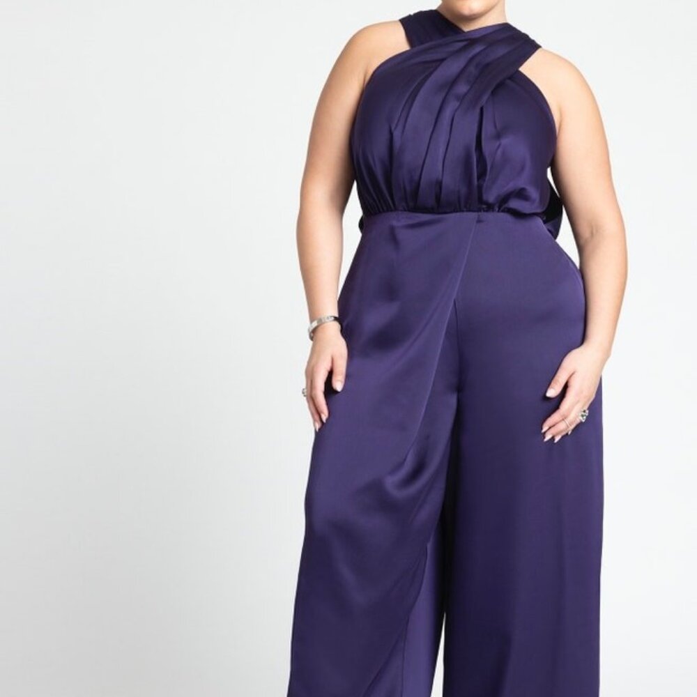 Draped Neck Jumpsuit